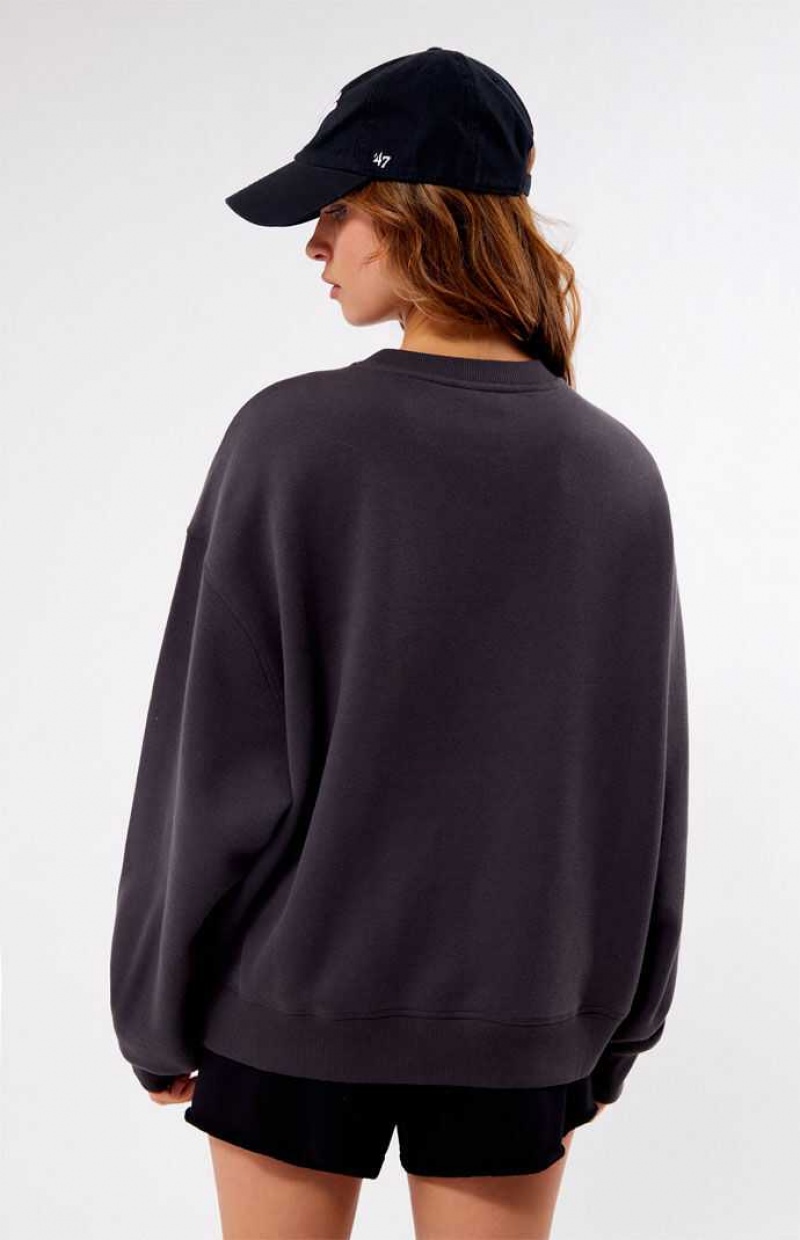 BLACK PacSun Brooklyn Athletic Club Crew Neck Sweatshirt | SCIAGKX-46