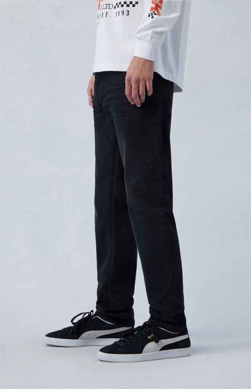 BLACK PacSun Comfort Stretch Black Athletic Slim Jeans | BXHEIFW-64