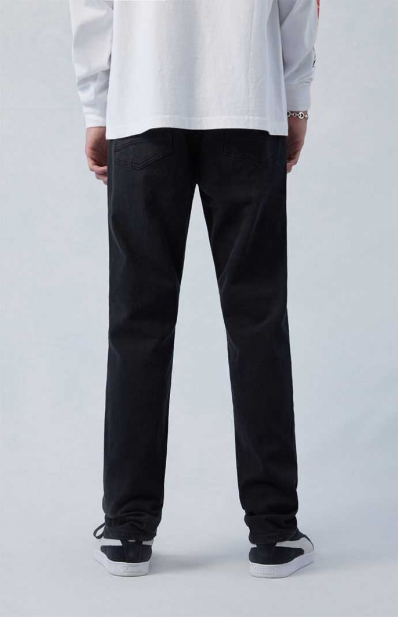 BLACK PacSun Comfort Stretch Black Athletic Slim Jeans | BXHEIFW-64