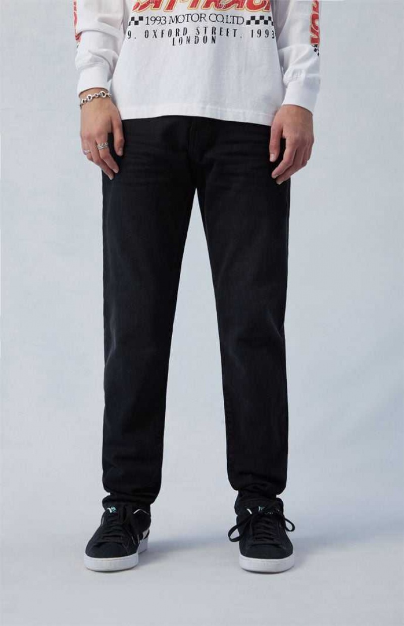 BLACK PacSun Comfort Stretch Black Athletic Slim Jeans | BXHEIFW-64