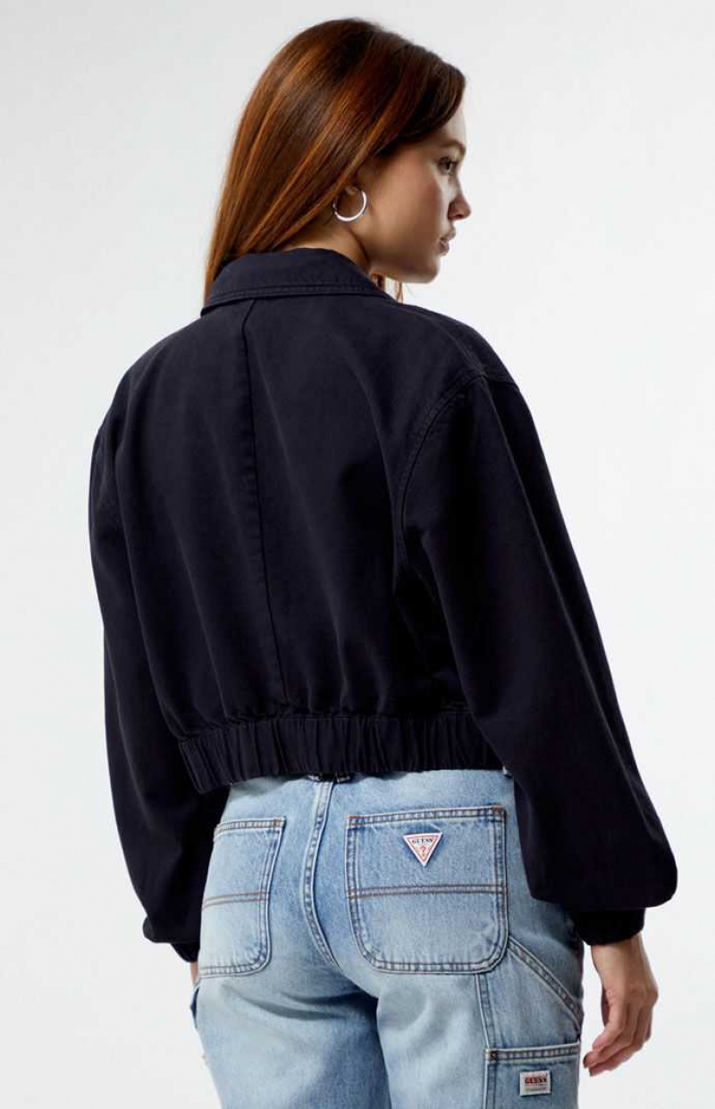 BLACK PacSun Cropped Jacket | XRKIDFM-71