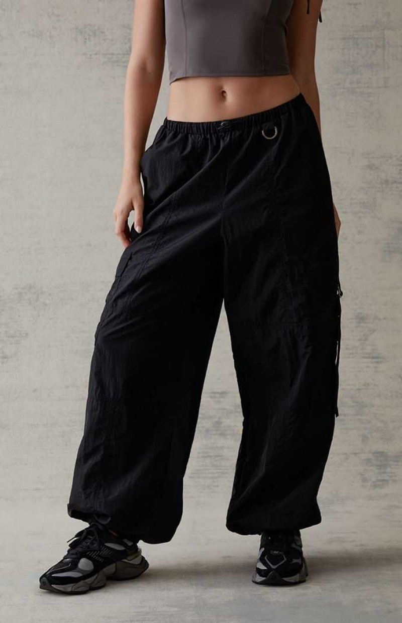 BLACK PacSun D-Ring Pull-On Pants | ZCGDRMK-75