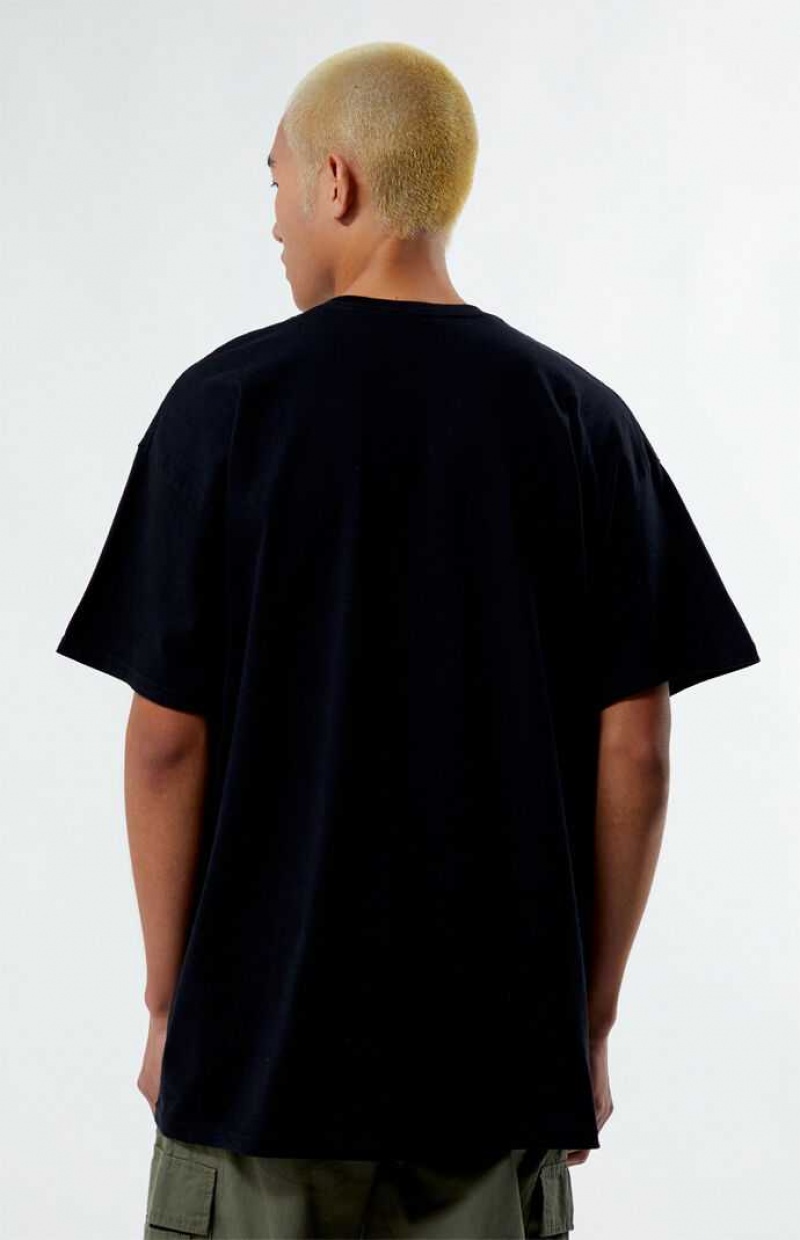 BLACK PacSun Dark Times LA T-Shirt | BYILDXQ-90