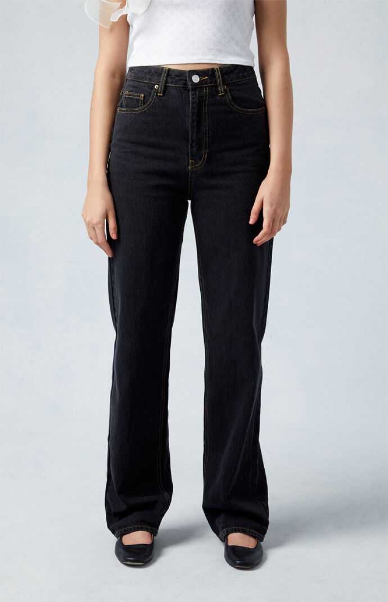 BLACK PacSun Eco Black '90s Boyfriend Jeans | QKHZLBX-65