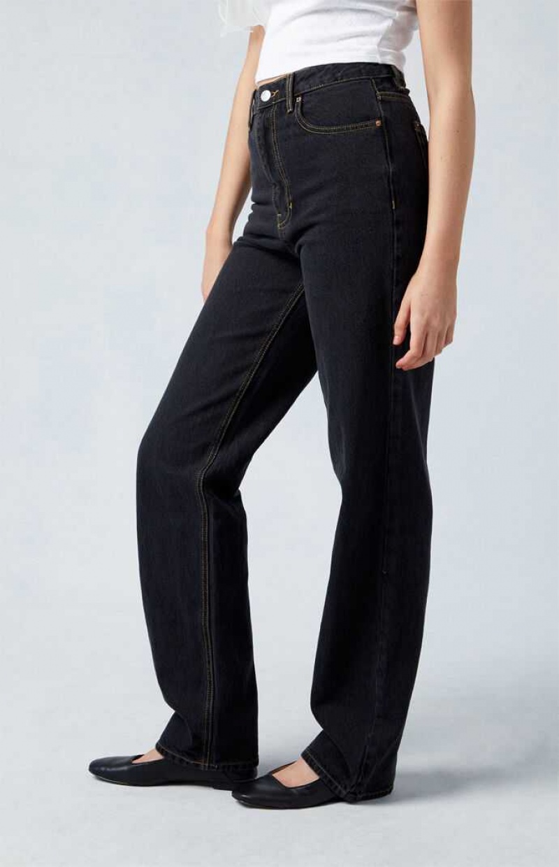 BLACK PacSun Eco Black '90s Boyfriend Jeans | QKHZLBX-65