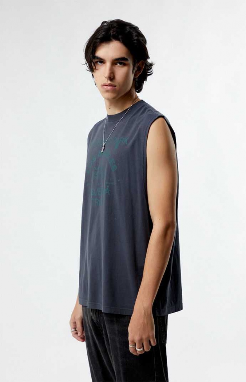 BLACK PacSun Figg Muscle T-Shirt | TAVDMXC-62