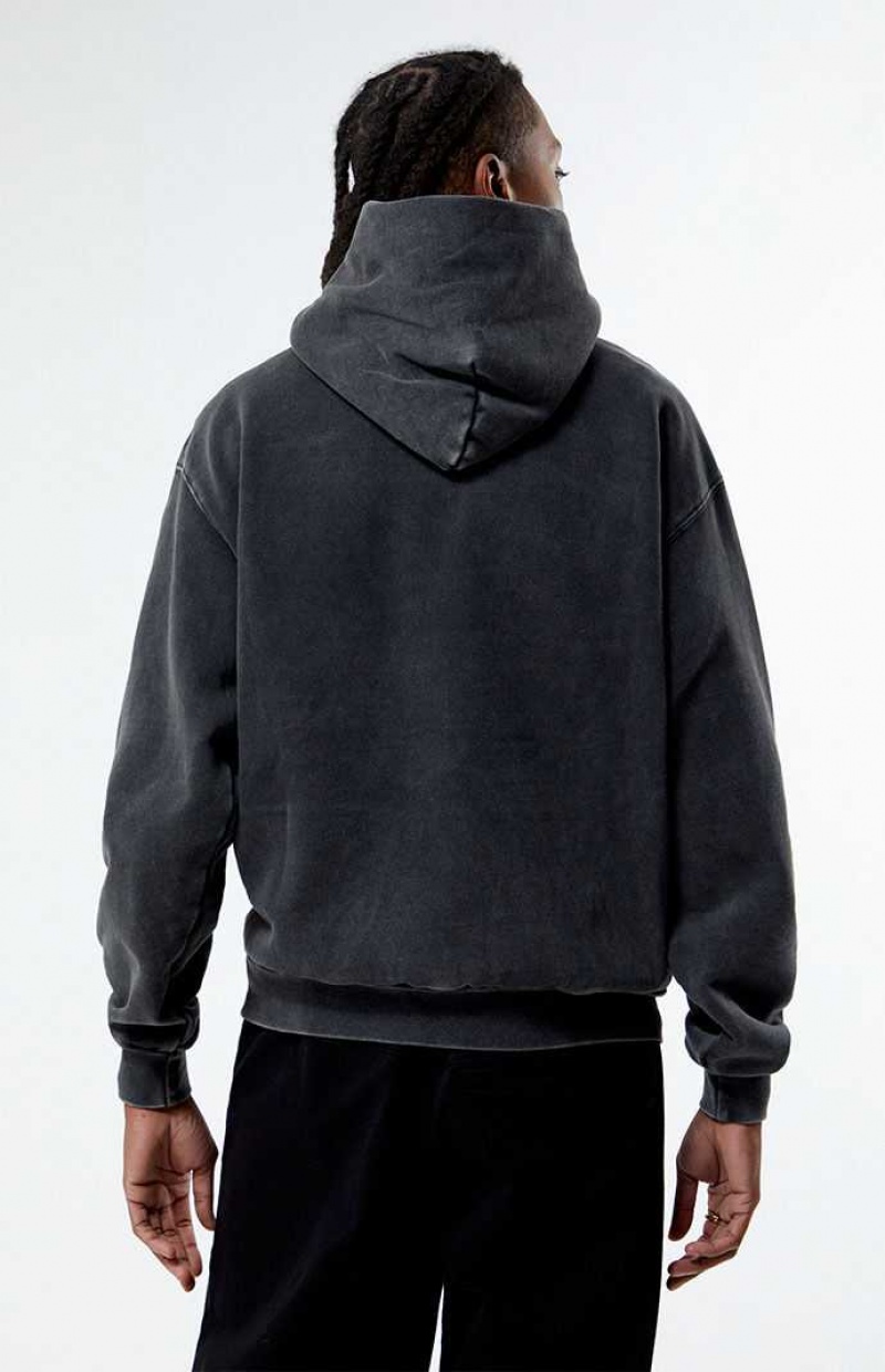 BLACK PacSun Forever Script Hoodie | OQRUPCE-49