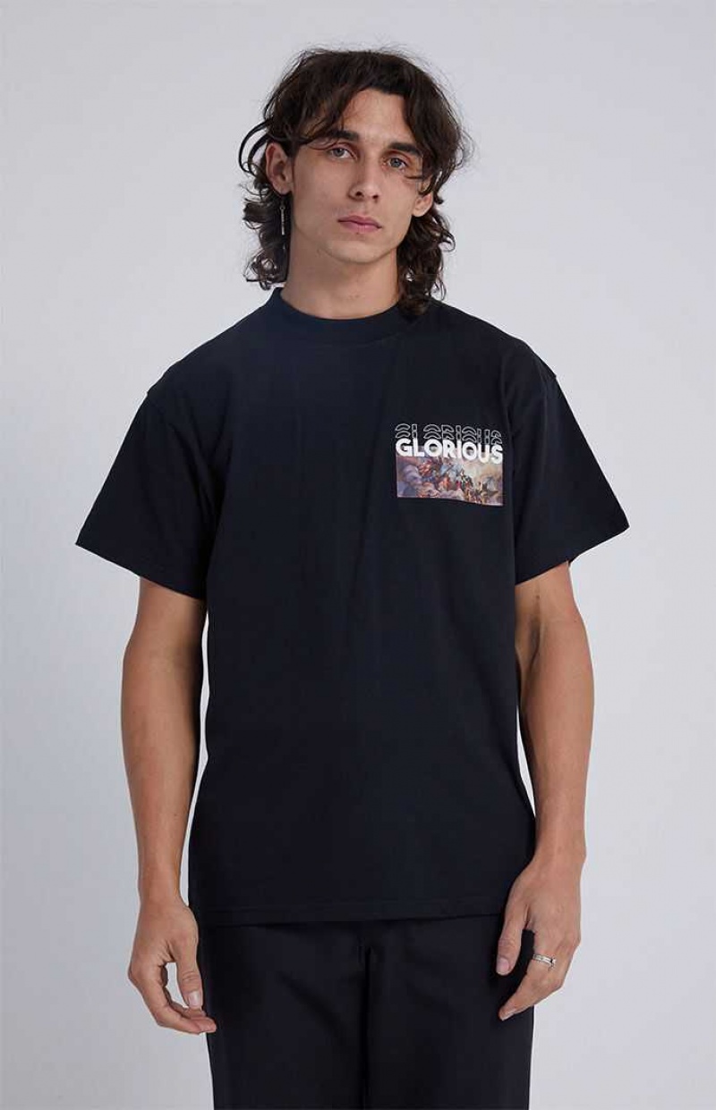 BLACK PacSun Glorious Oversized T-Shirt | VMOPXEI-72