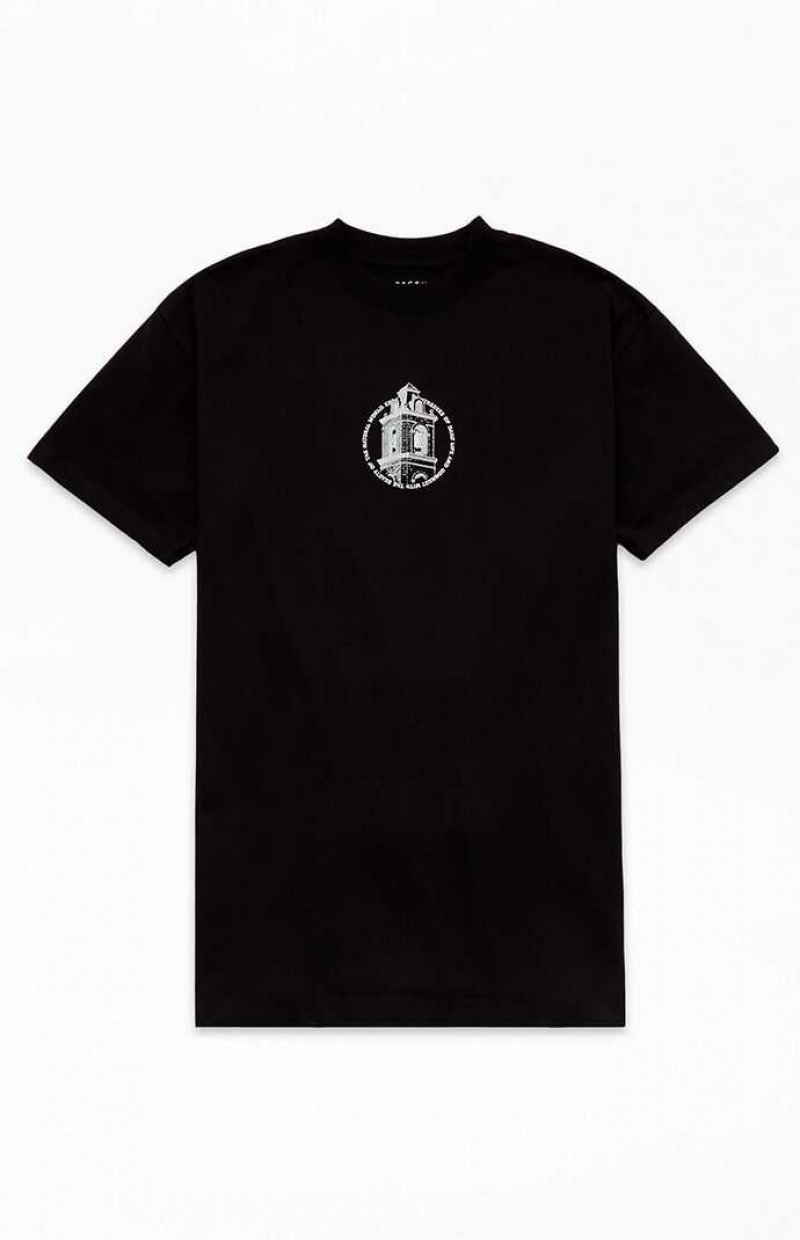 BLACK PacSun HD Tower T-Shirt | AXBLCZT-12