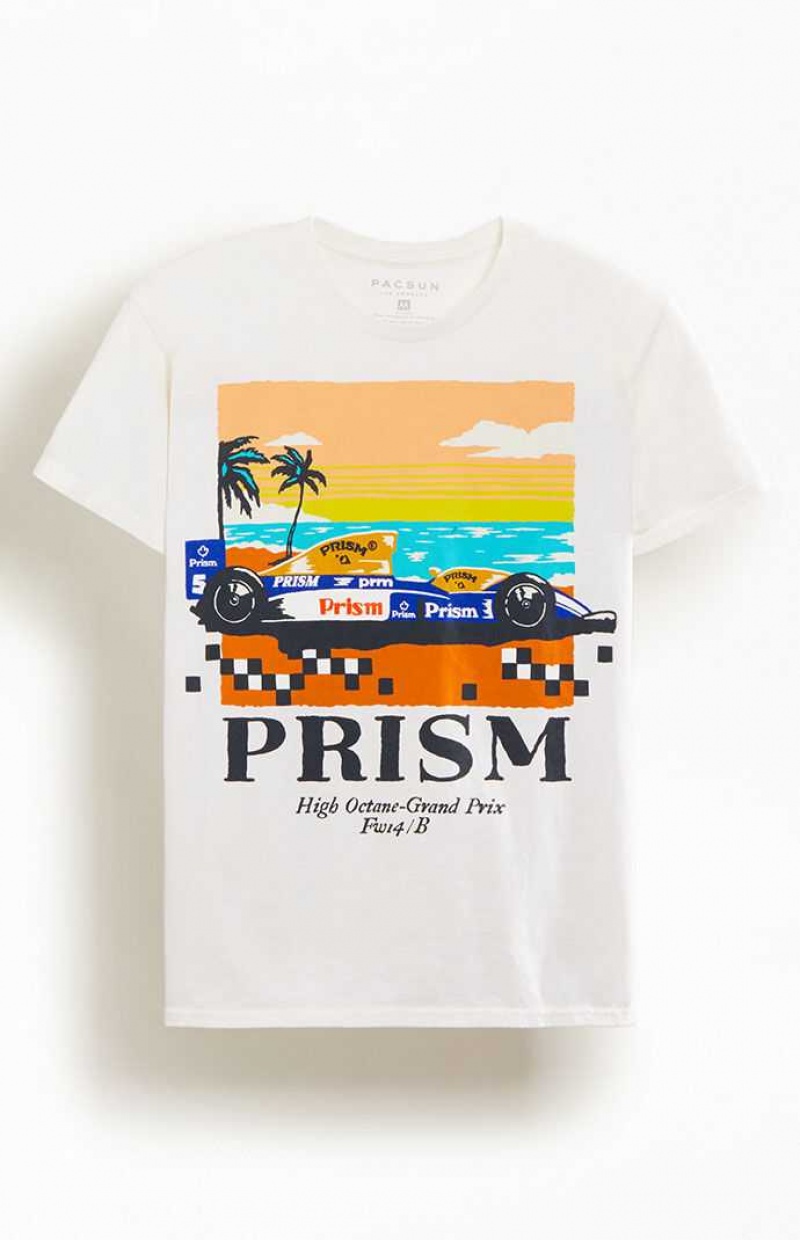 BLACK PacSun High-Octane Grand Prix T-Shirt | NQKHPBE-27