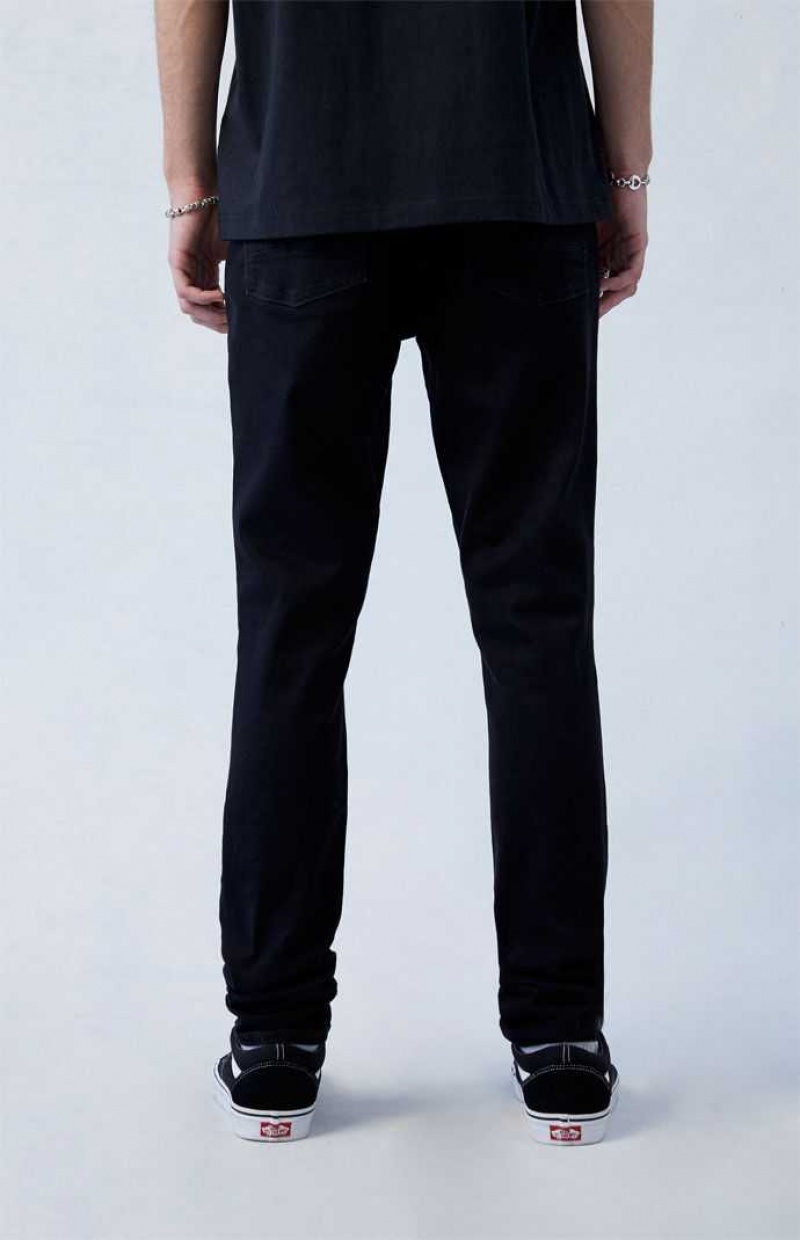 BLACK PacSun High Stretch Black Stacked Skinny Jeans | ISBRDQM-41