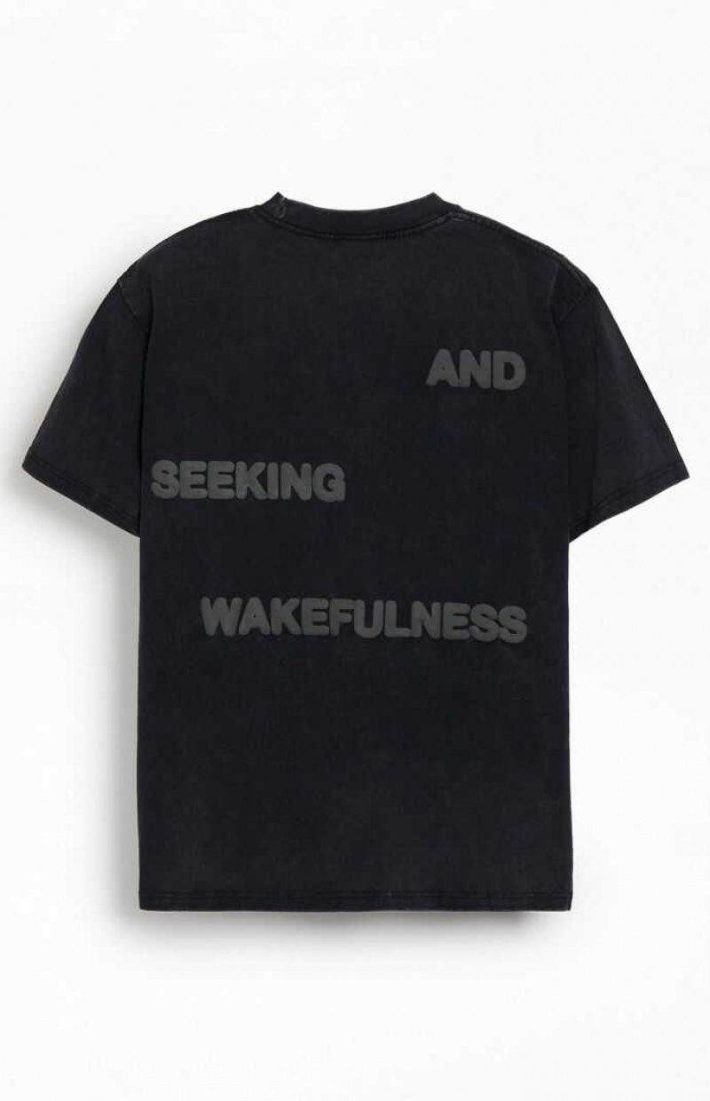 BLACK PacSun Lost In Dreams Puff T-Shirt | AVGFWMI-01