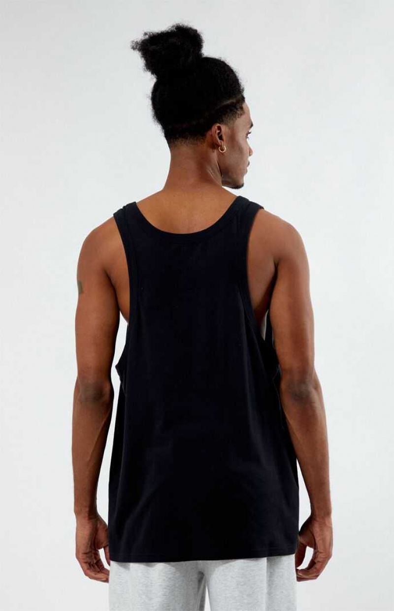 BLACK PacSun PS Basics Eco Black Tank Top | ZKGERPB-85