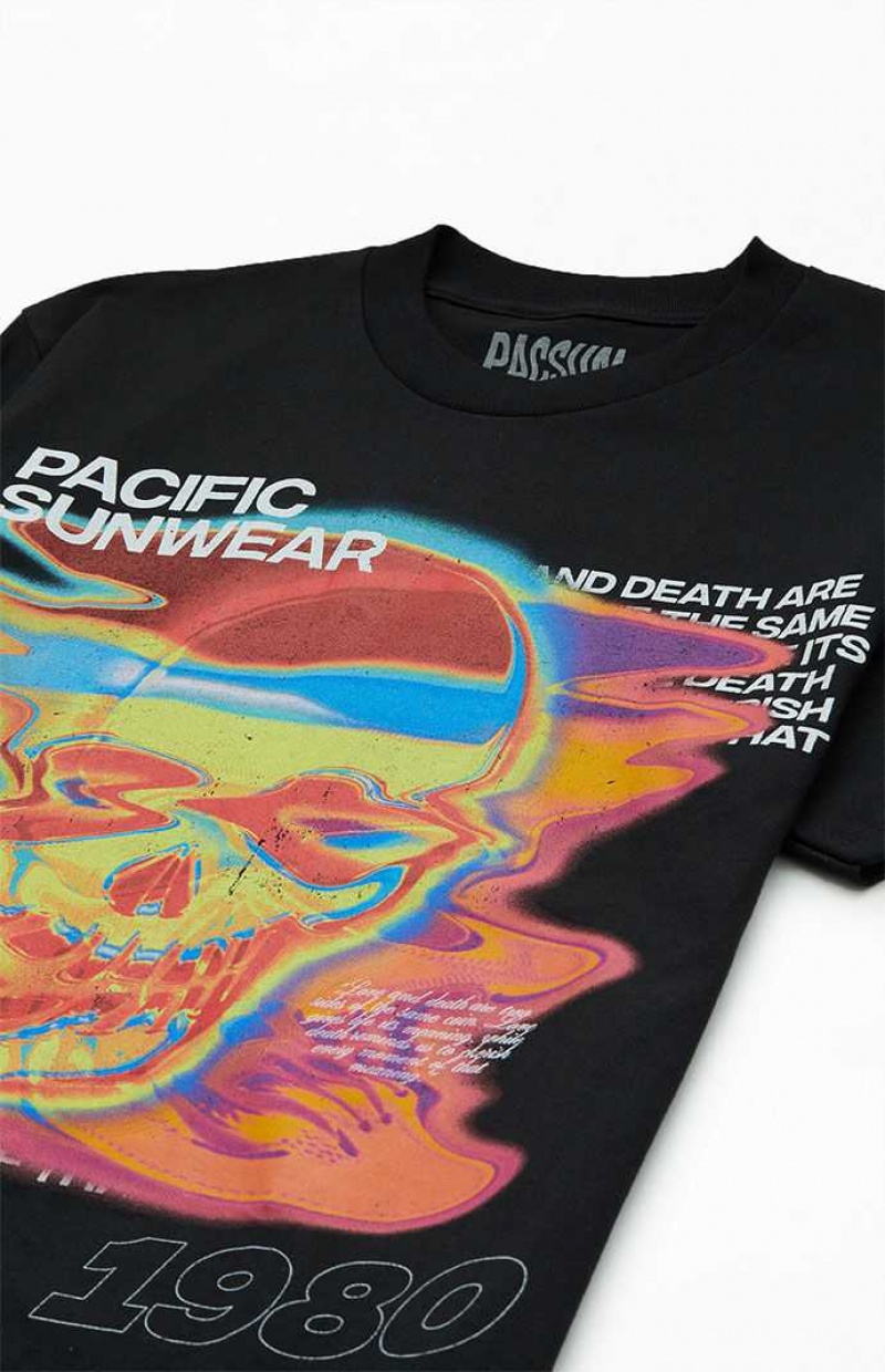 BLACK PacSun Pacific Sunwear 1980 Skull T-Shirt | KRYCJQZ-96