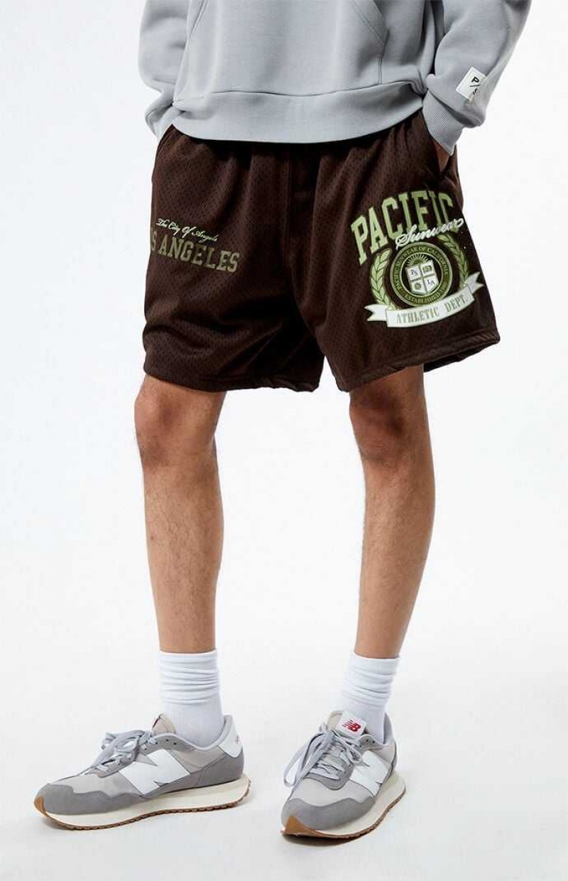 BLACK PacSun Pacific Sunwear Athletic Department Shorts | DAHLITU-08