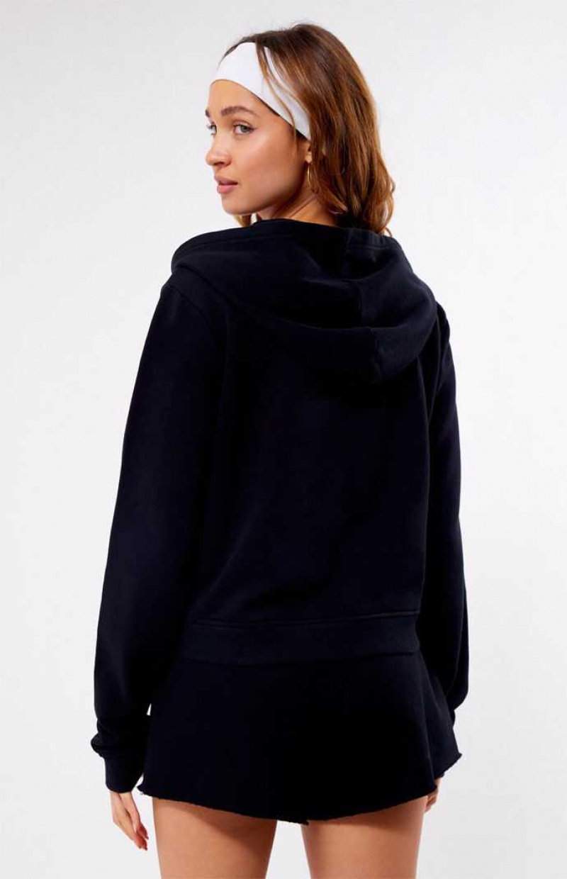 BLACK PacSun Pacific Sunwear Full Zip Hoodie | NDTWXML-18