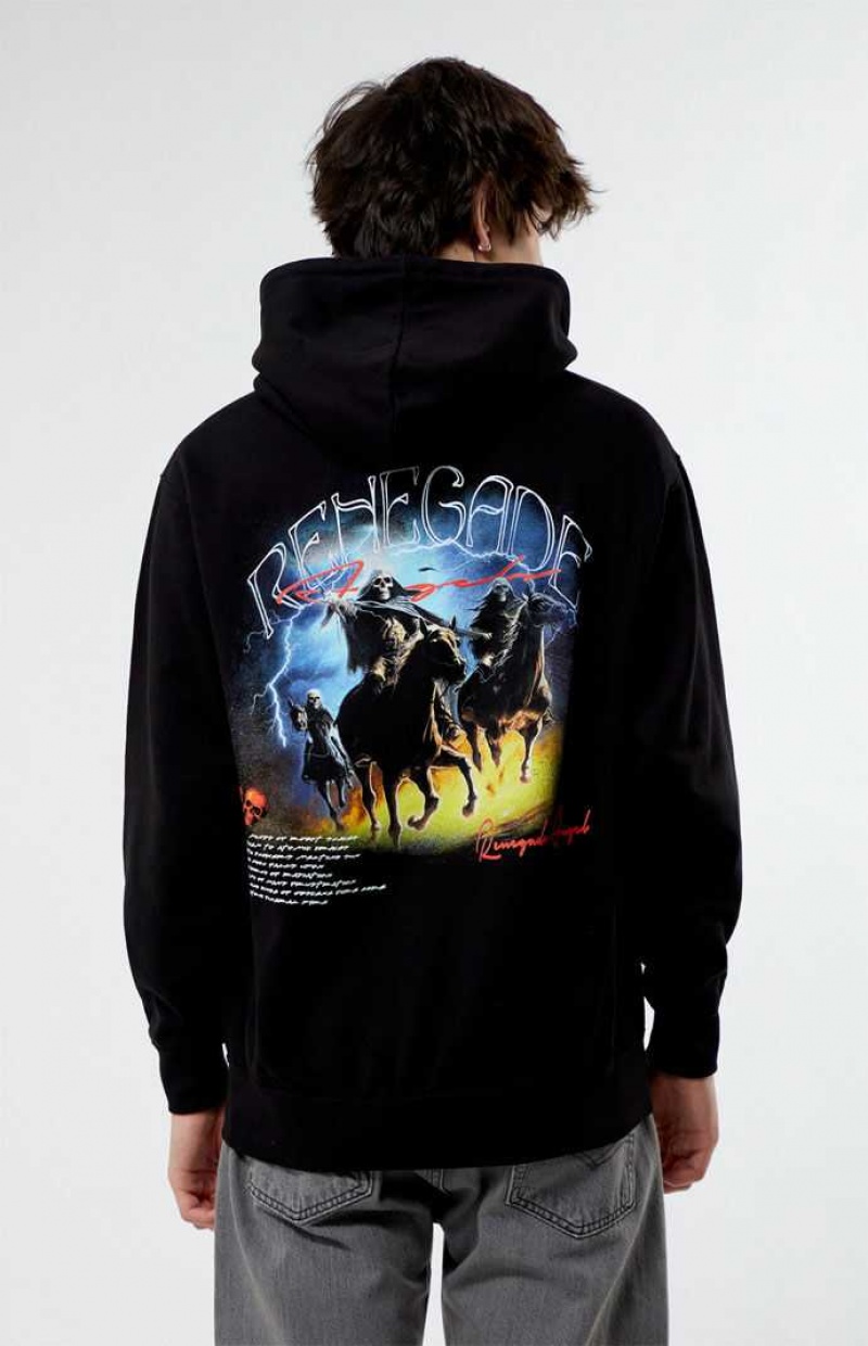 BLACK PacSun Renegade Hoodie | YPAIOTW-69