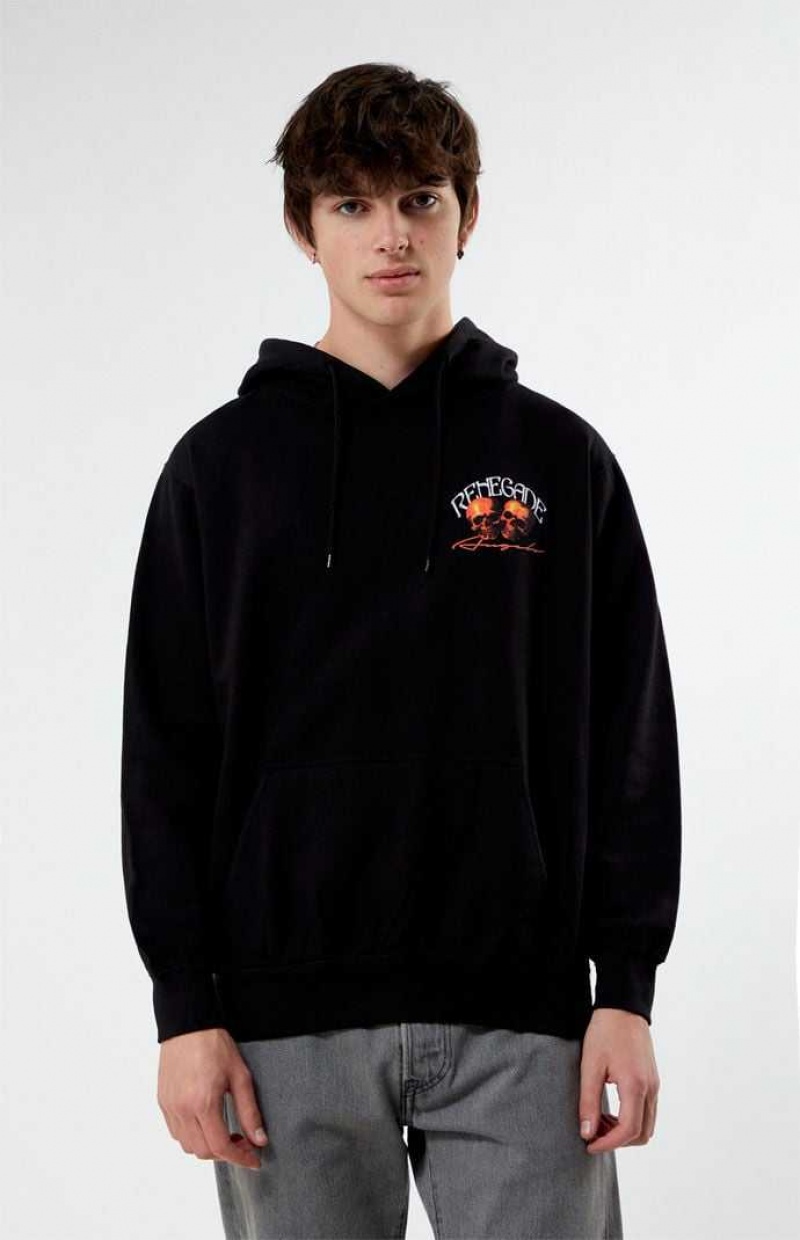 BLACK PacSun Renegade Hoodie | YPAIOTW-69