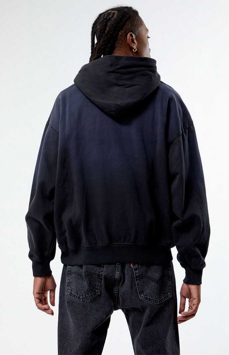 BLACK PacSun Sprayed Hoodie | PJIDNQU-97