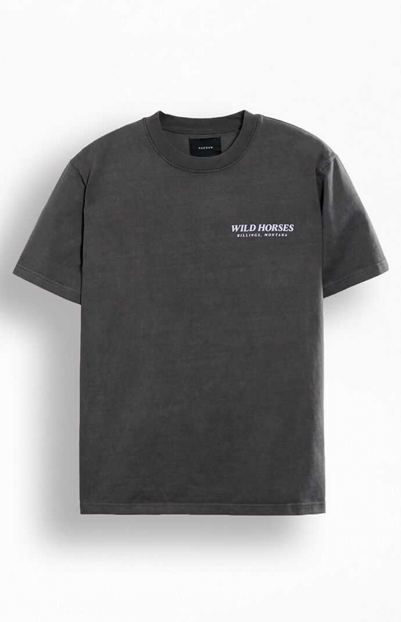 BLACK PacSun Sunday Race Oversized T-Shirt | XBNSWIT-68