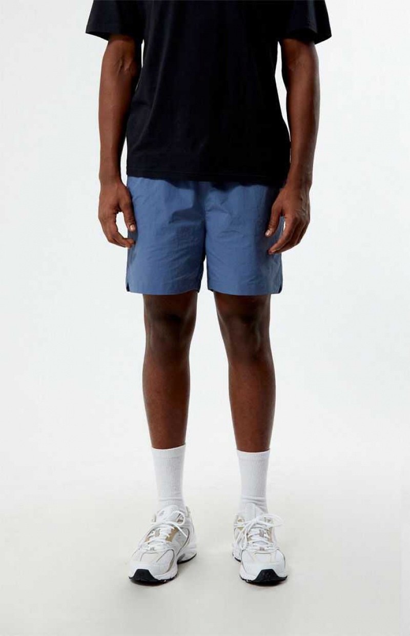 BLUE PacSun Blue Nylon Shorts | WXRYOJH-24