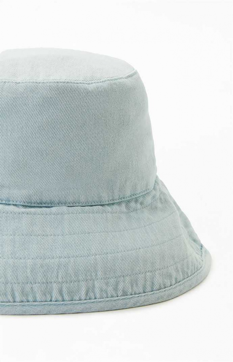 BLUE PacSun Denim Bucket Hat | UJVPHRX-14