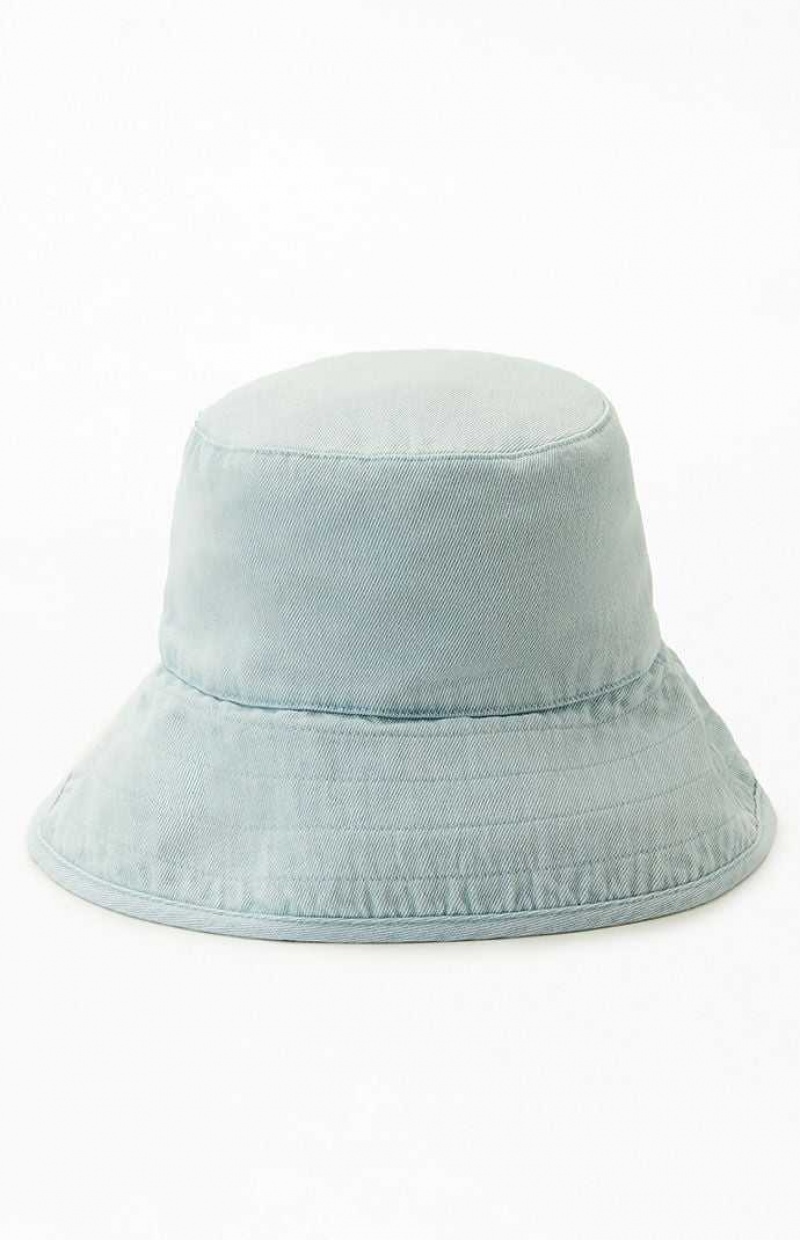 BLUE PacSun Denim Bucket Hat | UJVPHRX-14