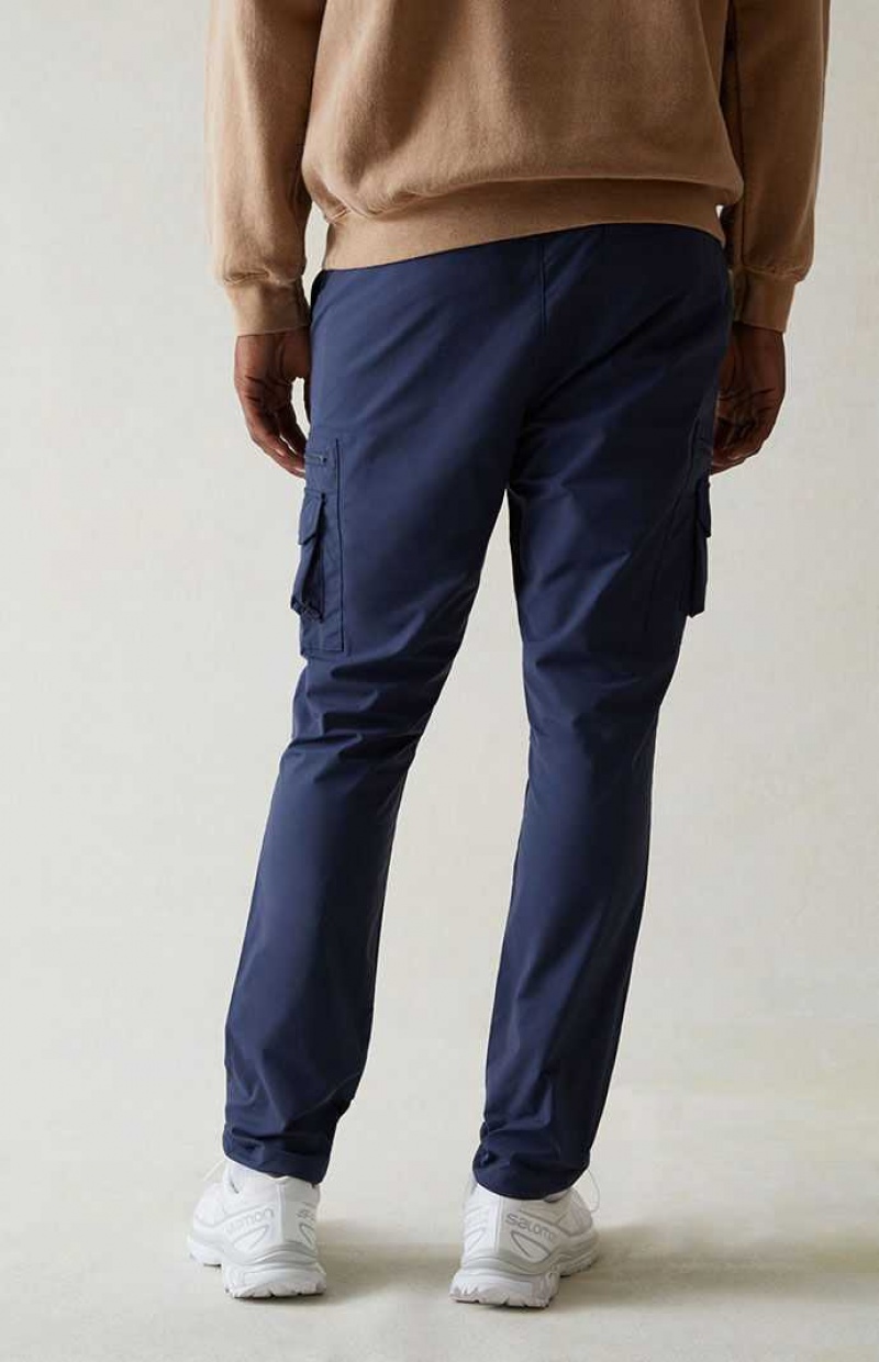 BLUE PacSun Eco Stretch Blue Slim Cargo Pants | EAQJTCM-37