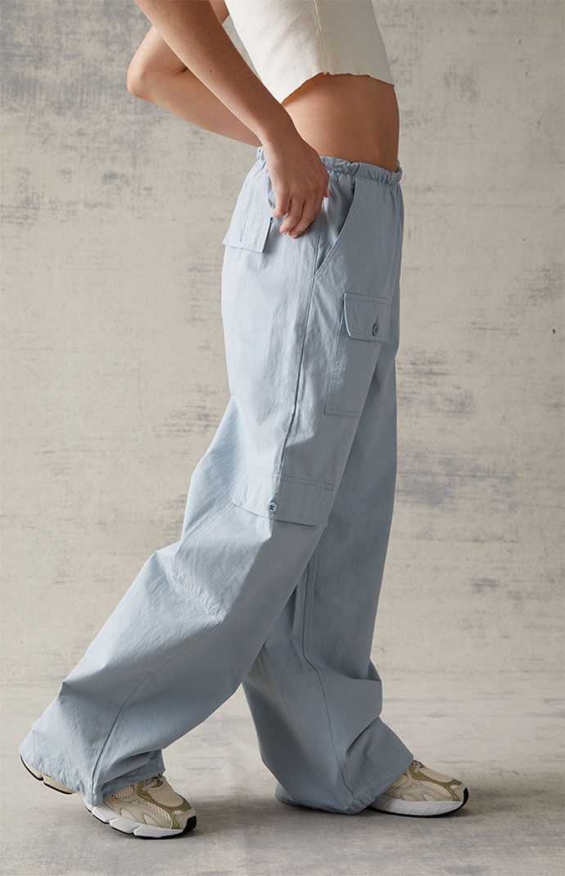 BLUE PacSun Pocket Cargo Bungee Pants | PWZHBTY-54