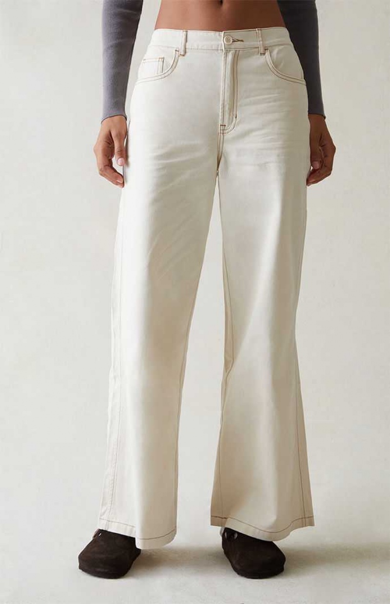 BONE PacSun Bone Elastic Waist Wide Leg Trousers | SVRLDNZ-21