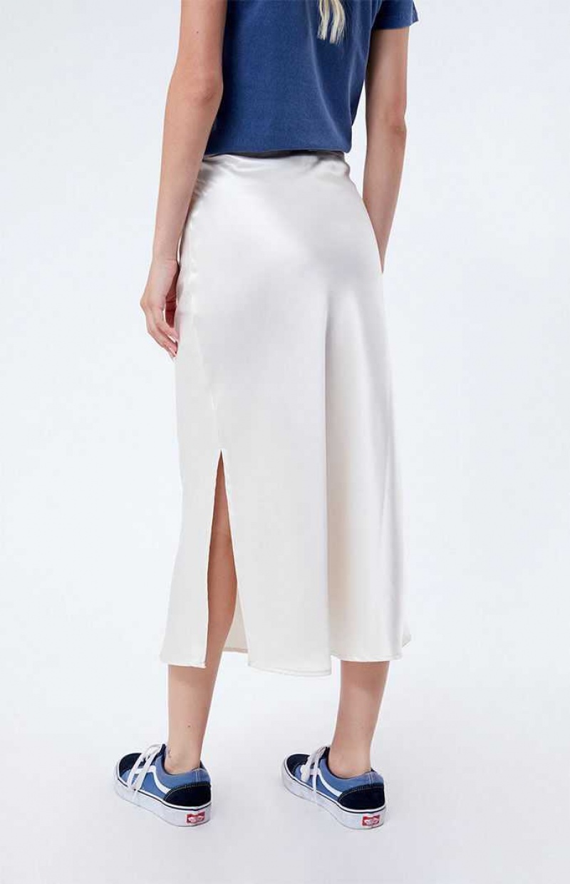 BONE PacSun Satin Midi Skirt | EZUNBIX-76