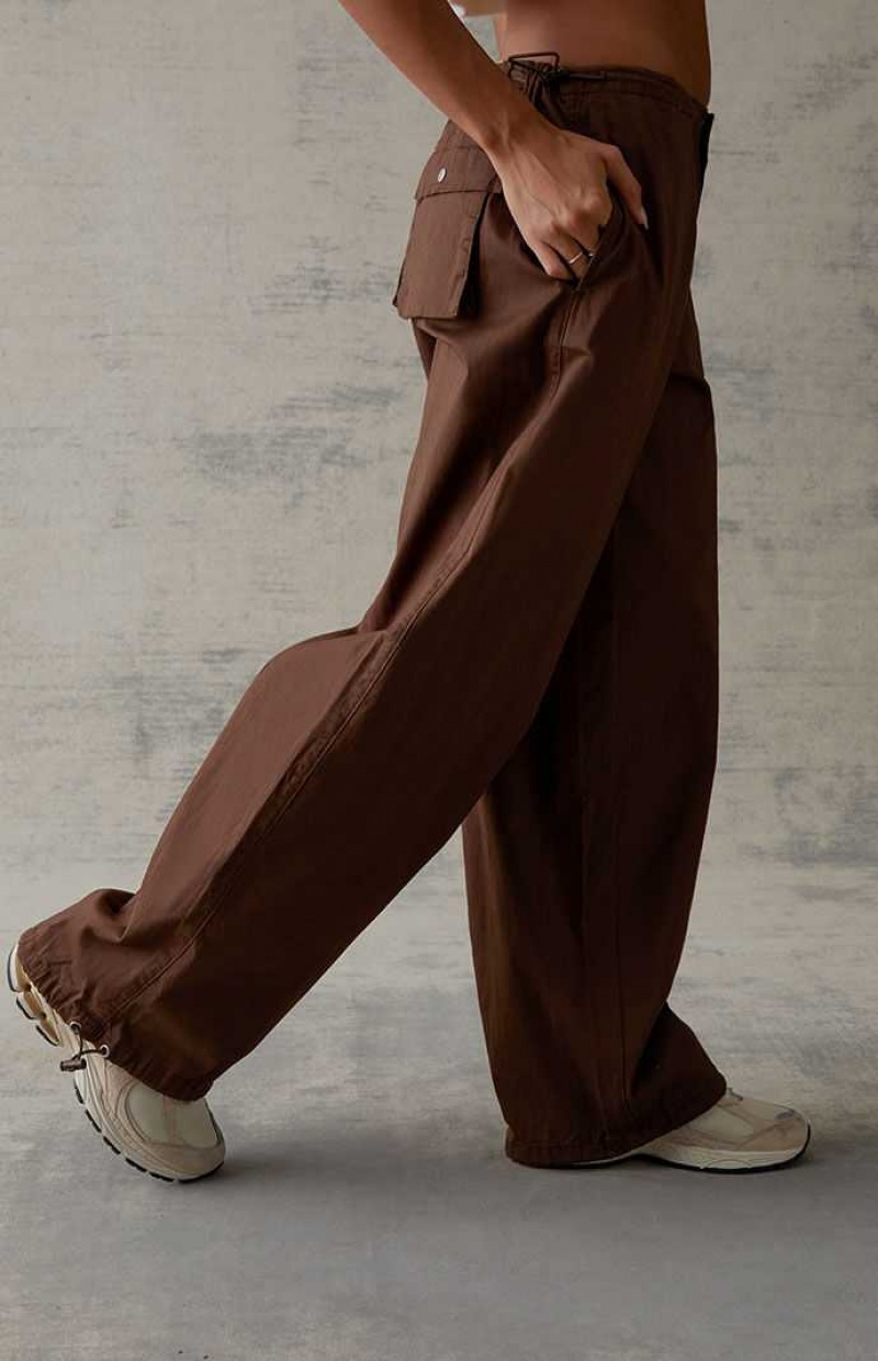 BROWN PacSun Baggy Pull-On Pants | KVDZLYQ-78