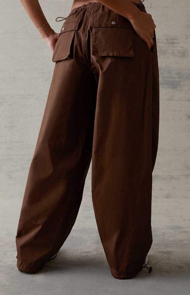 BROWN PacSun Baggy Pull-On Pants | KVDZLYQ-78