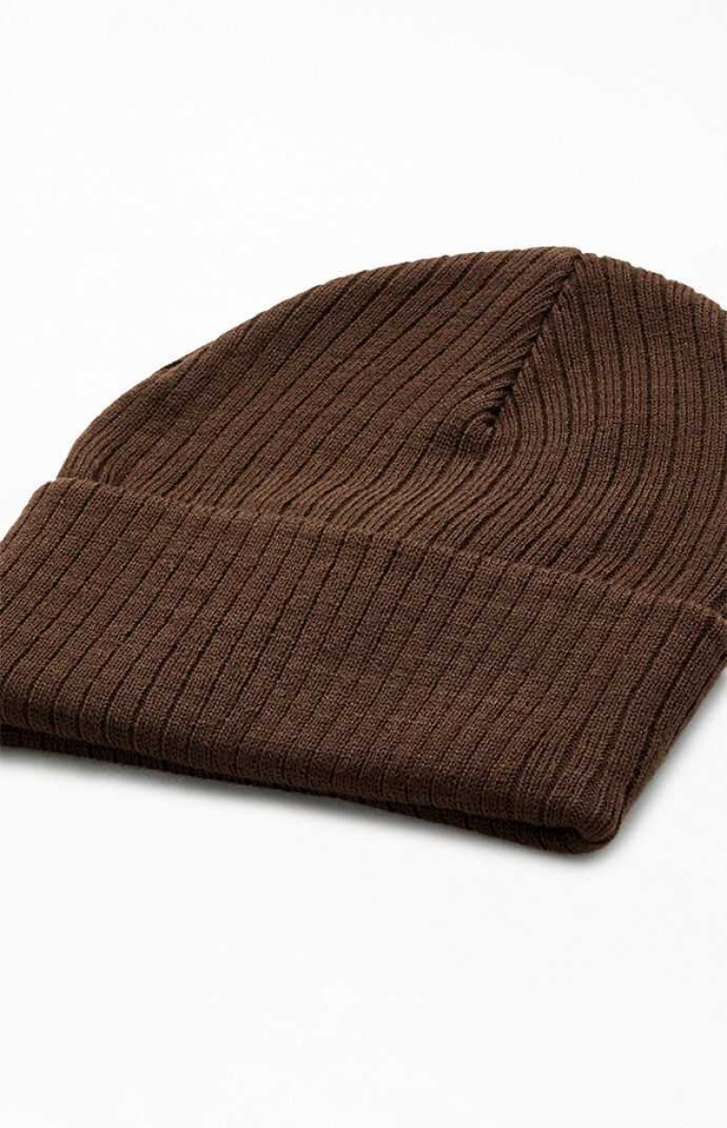 BROWN PacSun Basic Beanie | TODCEHB-03