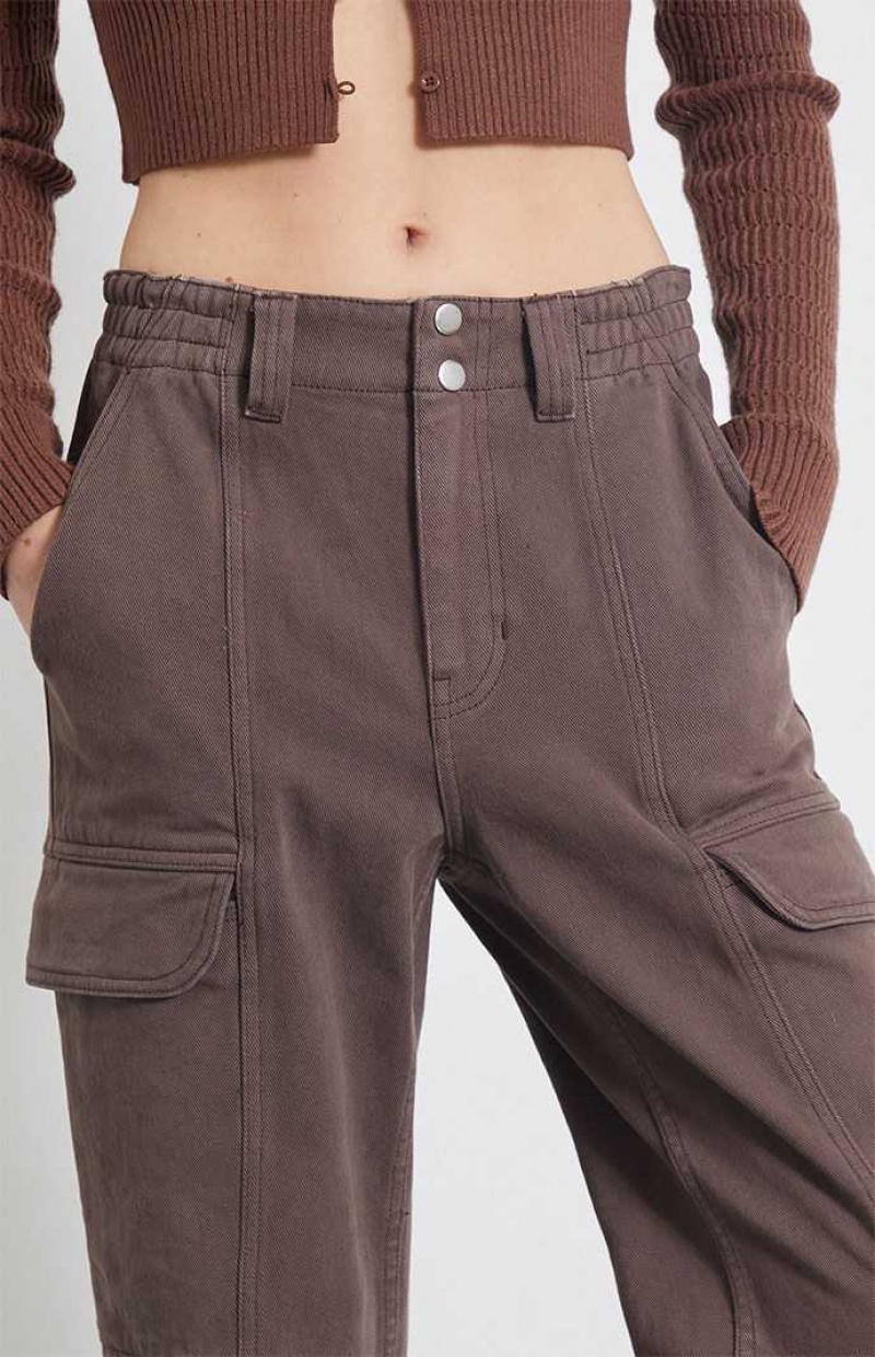 BROWN PacSun Brownie Utility Cargo Pants | DUJRZQS-82