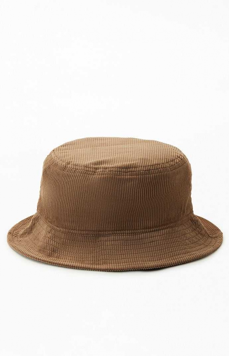 BROWN PacSun Corduroy Bucket Hat | GPDTCUS-69