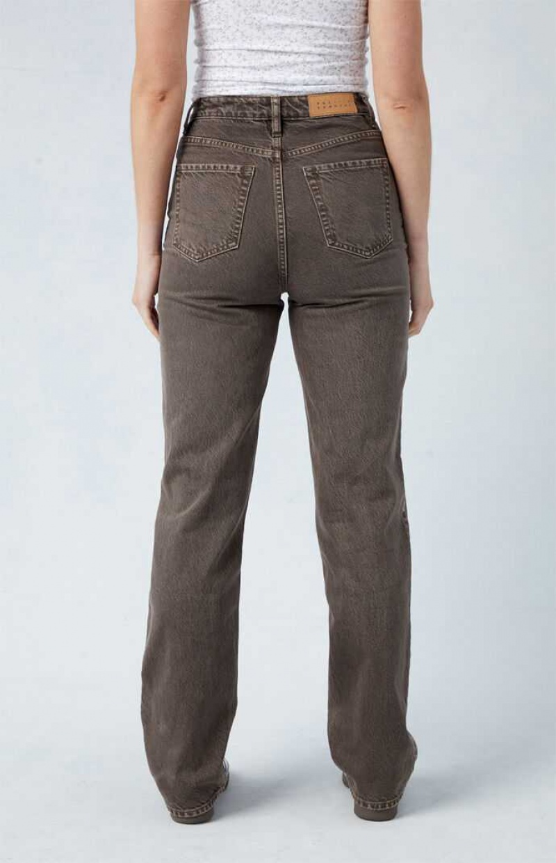 BROWN PacSun Eco Brown '90s Boyfriend Jeans | MGWQLDJ-80