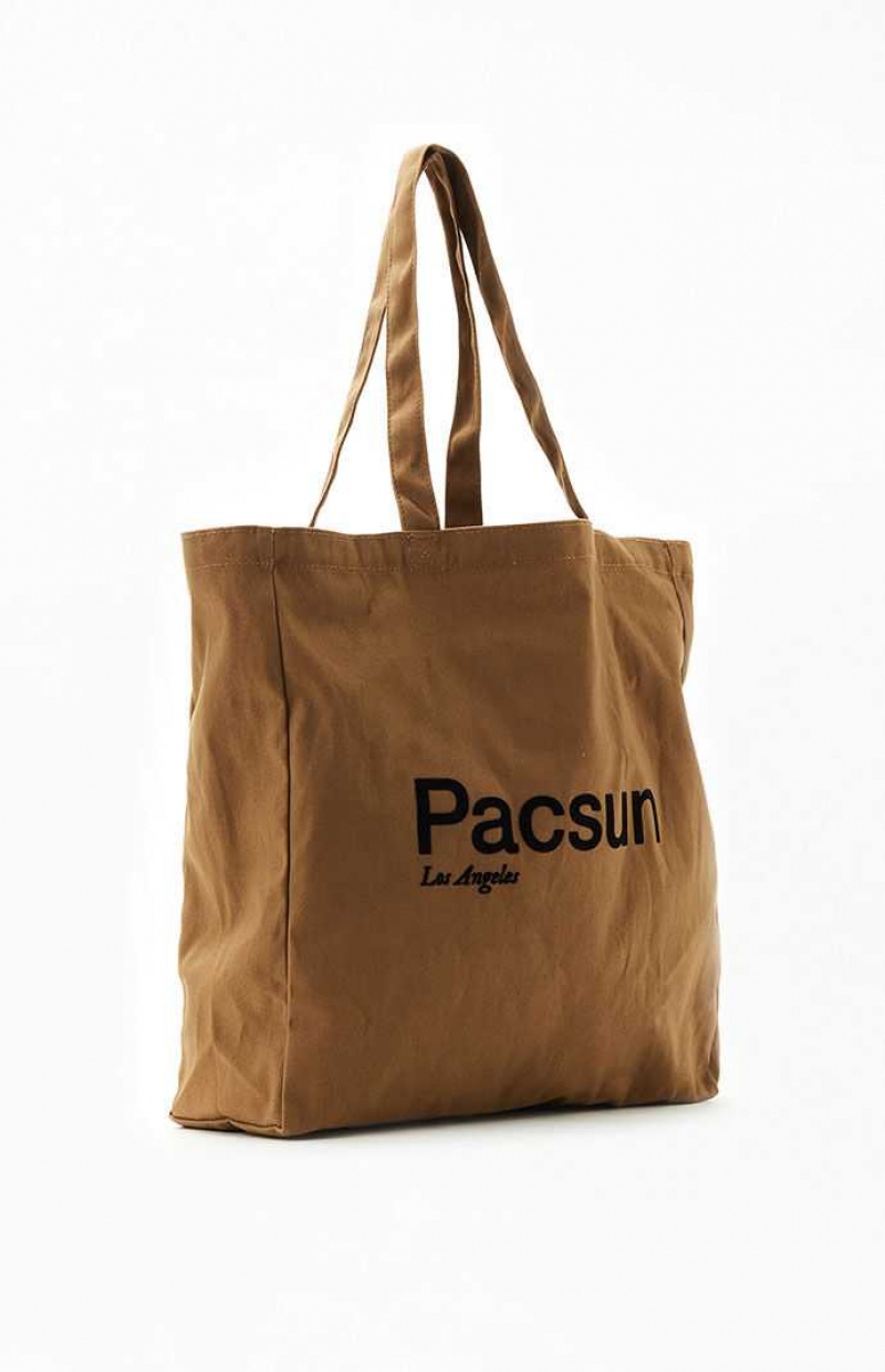 BROWN PacSun Los Angeles Tote Bag | FMSXYPB-24