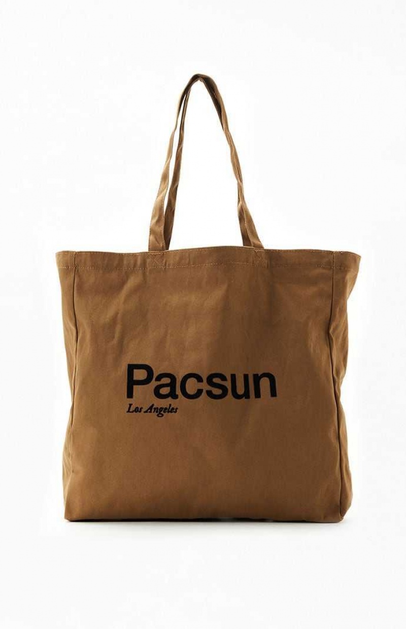 BROWN PacSun Los Angeles Tote Bag | FMSXYPB-24