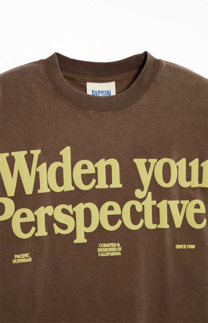 BROWN PacSun POV T-Shirt | BSMWYGJ-38