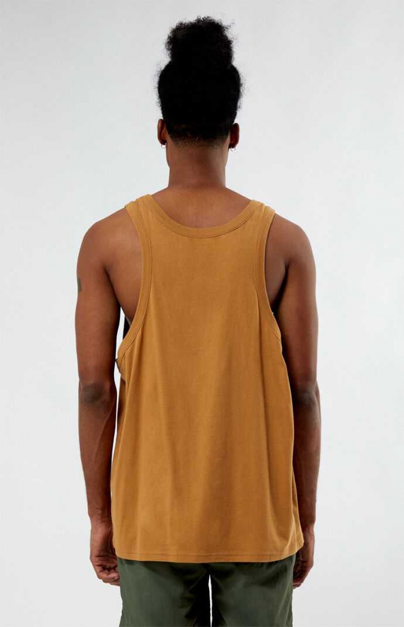 BROWN PacSun PS Basics Eco Brown Tank Top | FKWAQBD-78