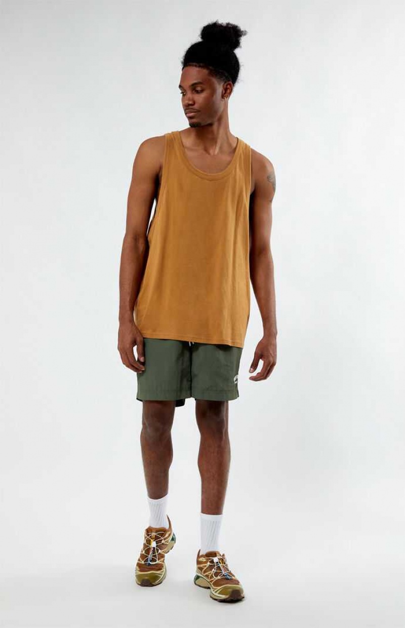 BROWN PacSun PS Basics Eco Brown Tank Top | FKWAQBD-78