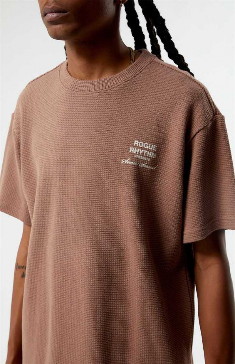 BROWN PacSun Underground T-Shirt | KPUVJRO-42