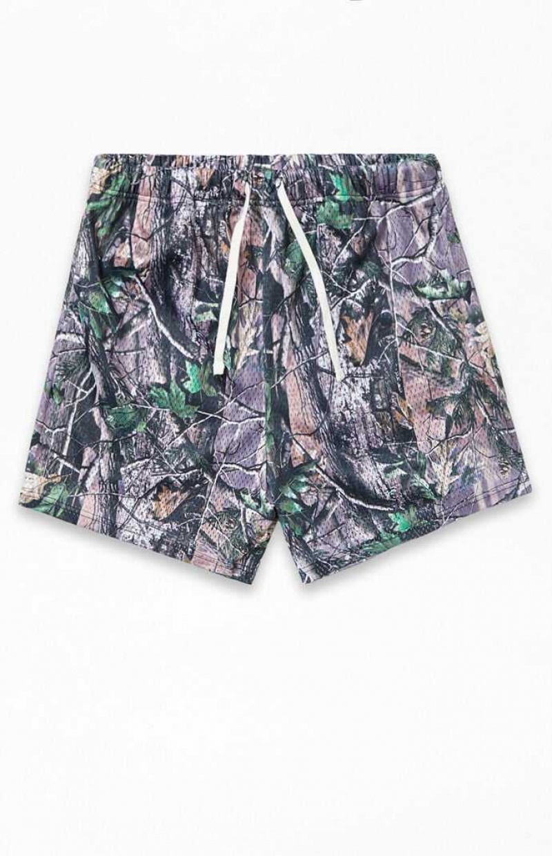 CAMOUFLAGE PacSun Camo Mesh Basketball Shorts | SONEXAF-76