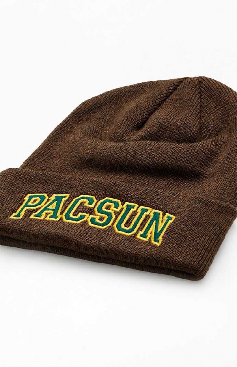 CHARCOAL PacSun Arch Logo Beanie | HTNDOIB-04