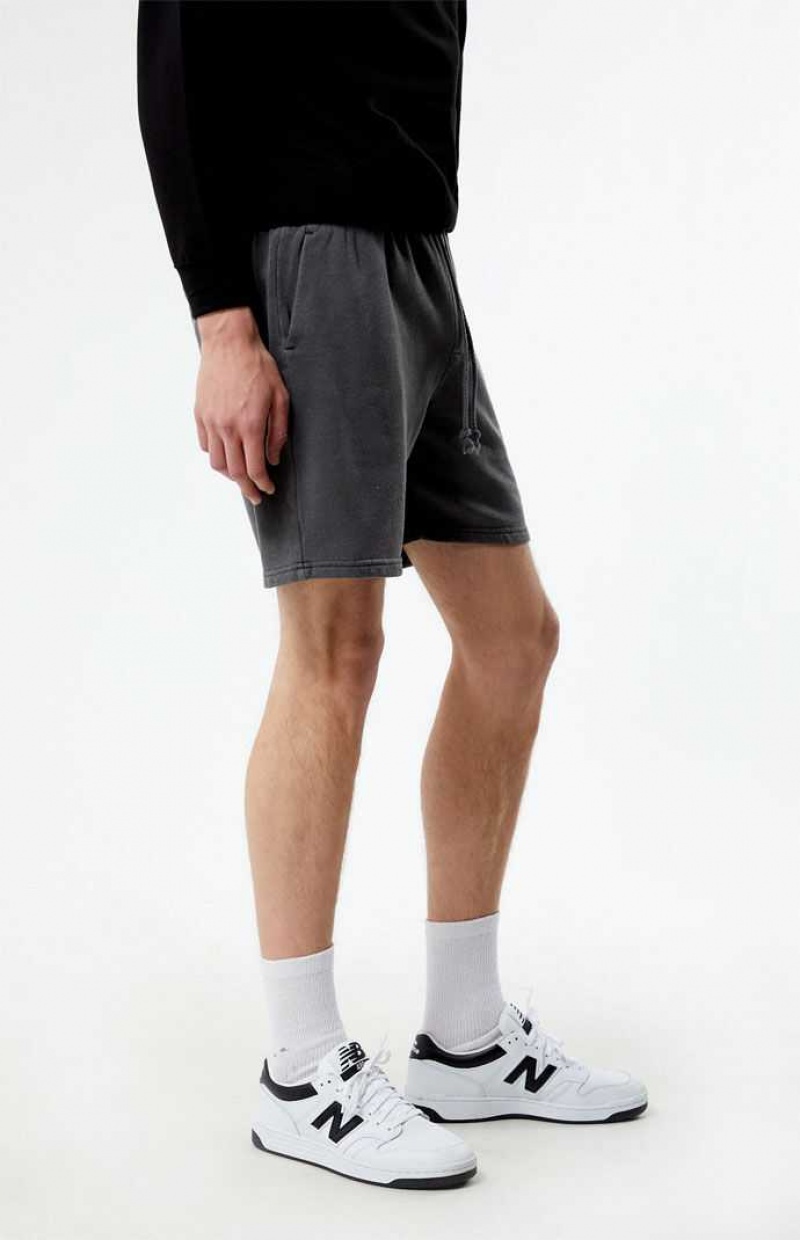 CHARCOAL PacSun Charcoal Fleece Volley Shorts | DXEMKCW-20