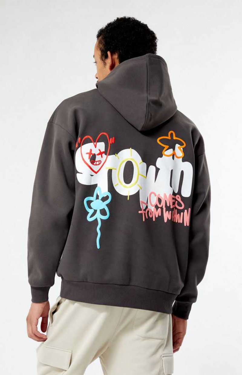 CHARCOAL PacSun Home Grown Hoodie | ZISKVER-87