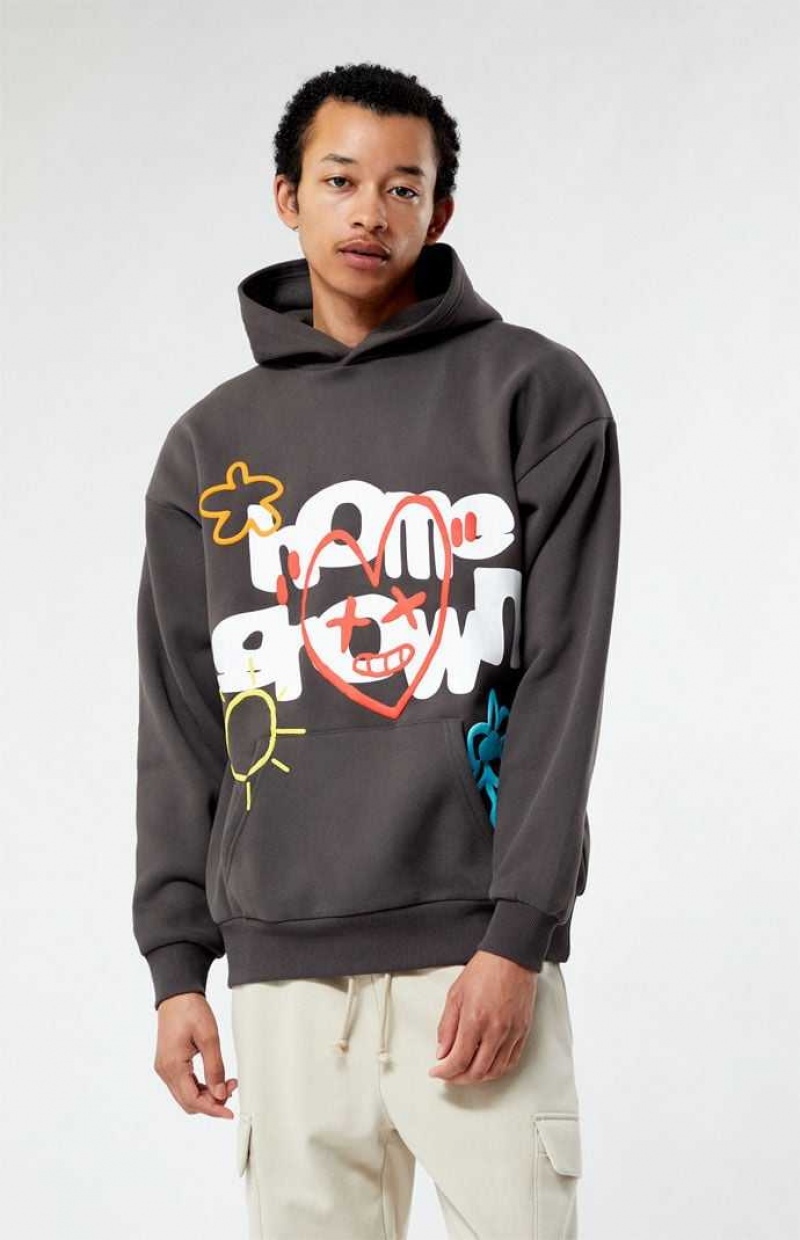 CHARCOAL PacSun Home Grown Hoodie | ZISKVER-87