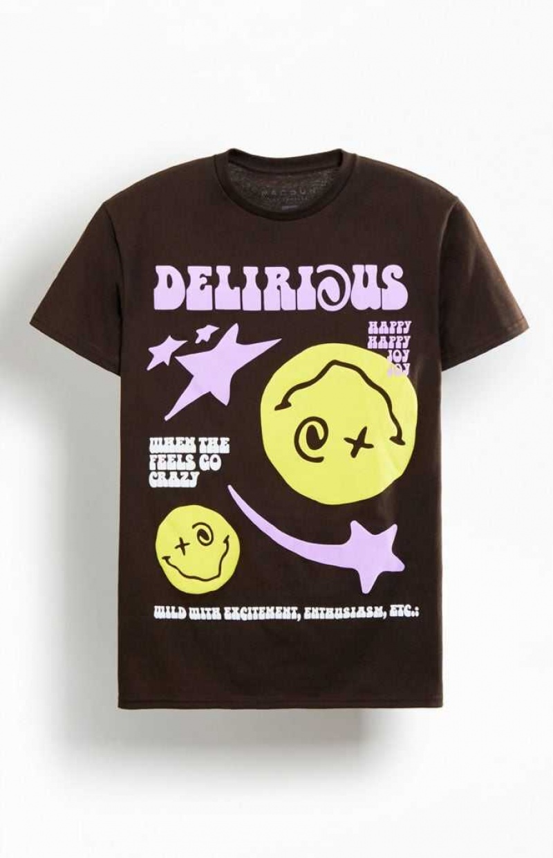 CHOCOLATE PacSun Delirium T-Shirt | JFXGQVY-58