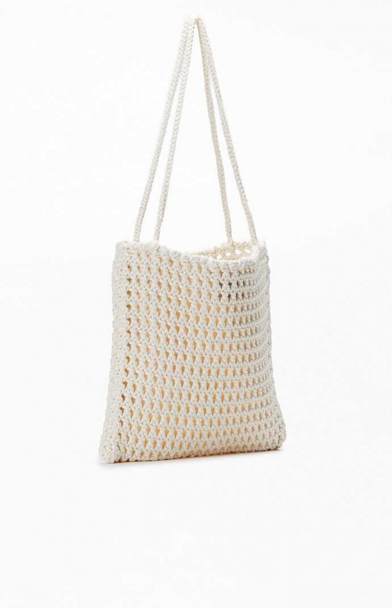 CREAM PacSun Crochet Shoulder Bag | GBHQFZM-68